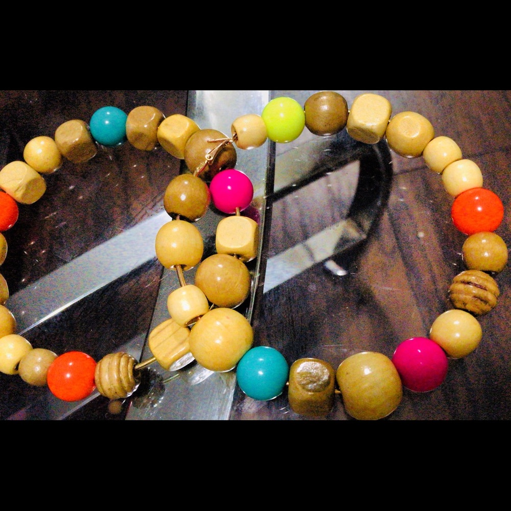 Beaded Hoops